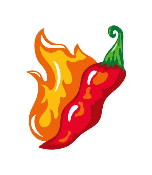 Vector illustration of international hot and spicy food day