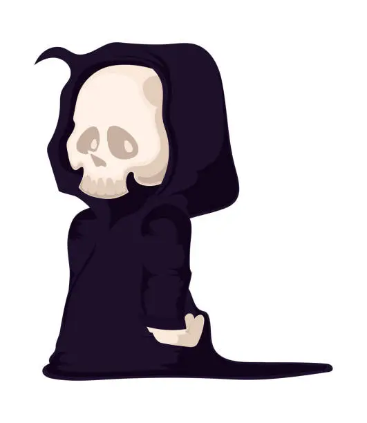 Vector illustration of halloween death character