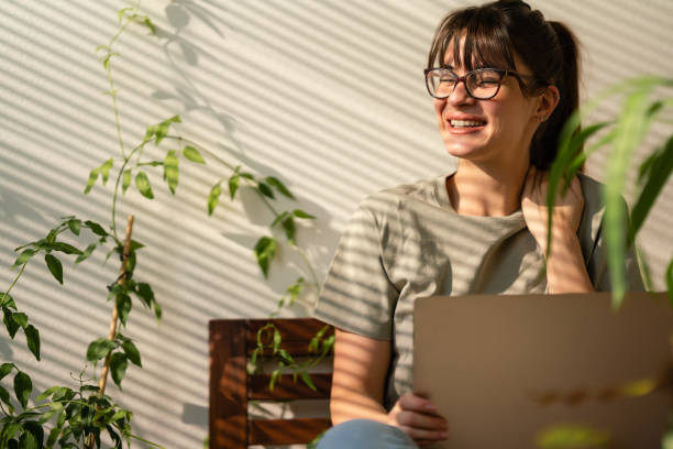 istock Blogger in her Zen room 1920649685