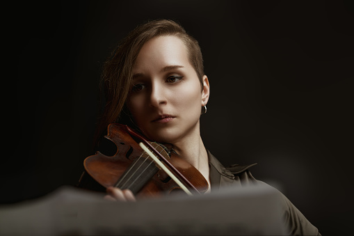 moment of musical grace, as the violinist channels the depth of her soul into each note played