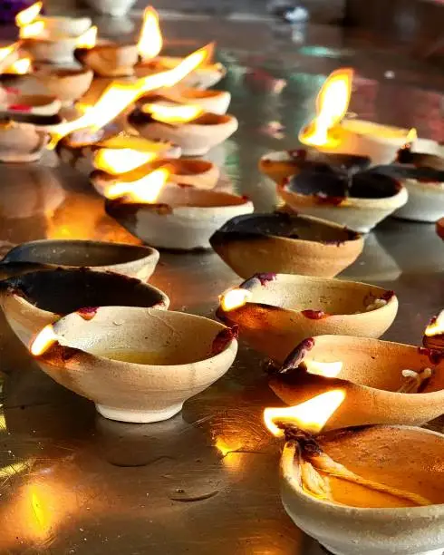 Batu Caves Hindu Temple prayer candles