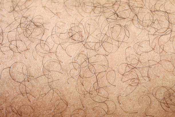 man's foot skin texture. hair on a man's leg. close up - men naked water male foto e immagini stock