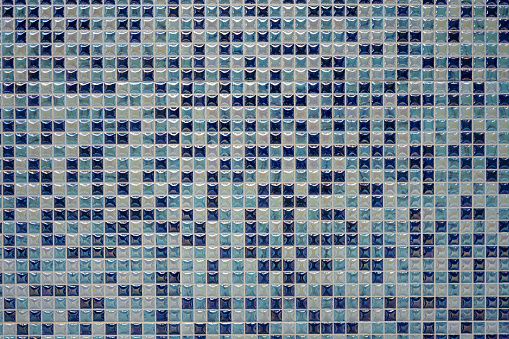 Abstract colored block mosaic tile background