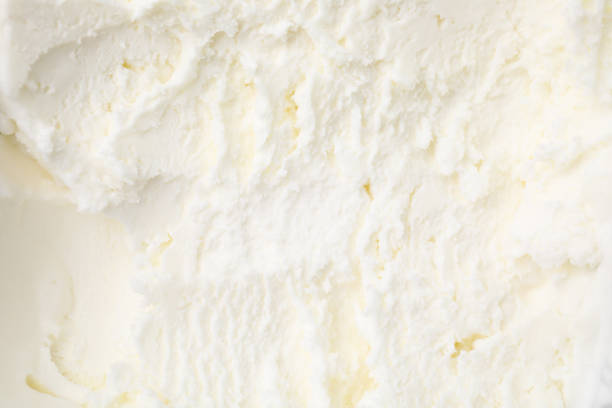 istock Tasty vanilla ice cream as background, top view 1920814014