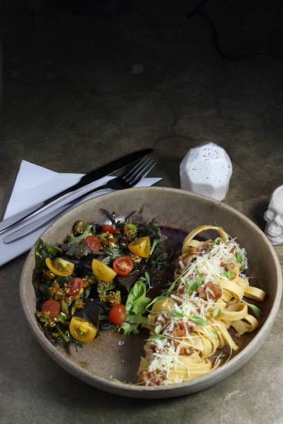 istock Gourmet pasta and salad 1920840317