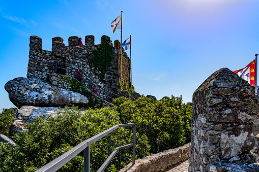Medieval Castelo dos Mouros aka Castle of the Moors in Sintra, Portugal.