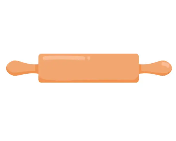 Vector illustration of rolling-pin