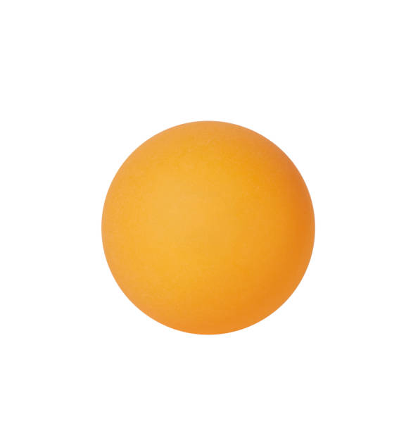 istock Orange ping-pong ball isolated on white background 1920949354