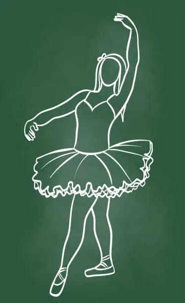 Vector illustration of TeenageBallerina