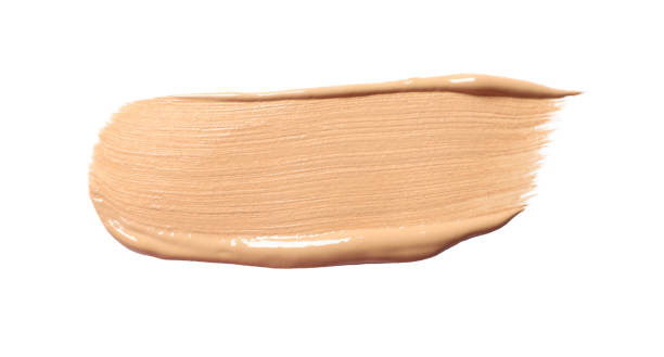 istock Smear of skin foundation isolated on white, top view 1920977587