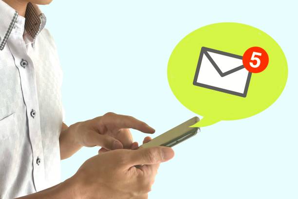 istock You will receive an email notification on your smartphone 1921008464