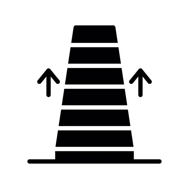 Vector illustration of Escalator Icon