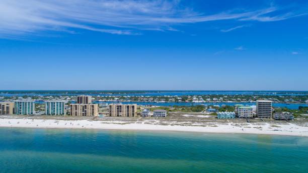 istock Aerial view of the beach at Perdido Key 1921075421