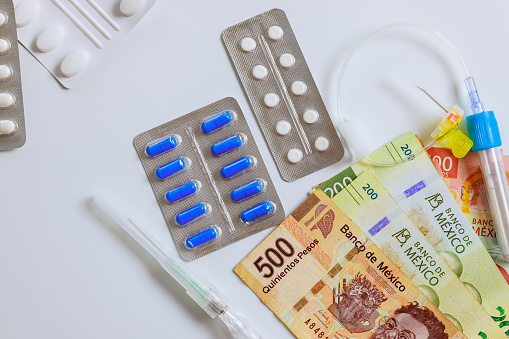 Expensive cost of medicine treatment in Mexico is extremely high is Mexican currency, drugs pills