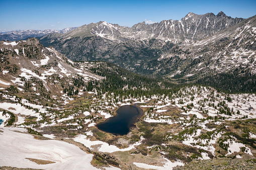 Caribou Lake in the Indian Peaks Wilderness, Colorado in Nederland, Colorado, United States