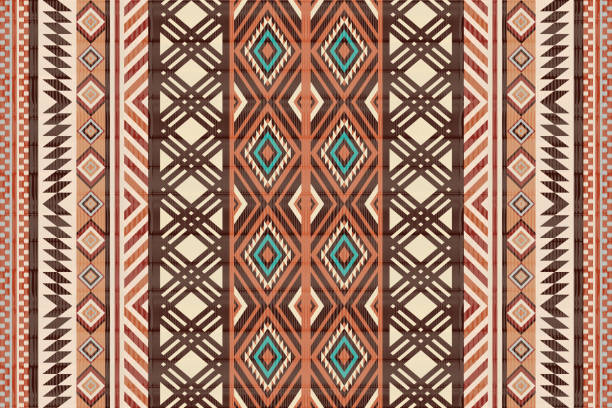 istock Navajo tribal vector seamless pattern. Native American ornament. Ethnic South Western decor style. Boho geometric ornament. Vector seamless pattern. Mexican blanket, rug. Woven carpet illustration. 1921107348