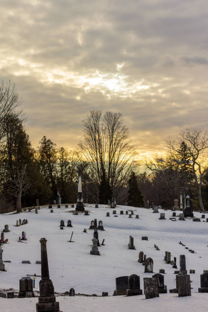 istock View of cemetery hill at sunset 1921110605