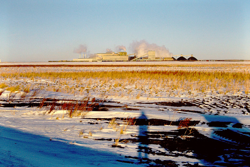 Belle Plaine Potash Plant, Saskatchewan, 1974 from old film stock