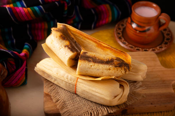 istock Homemade Tamal de Mole Mexican food 1921175245