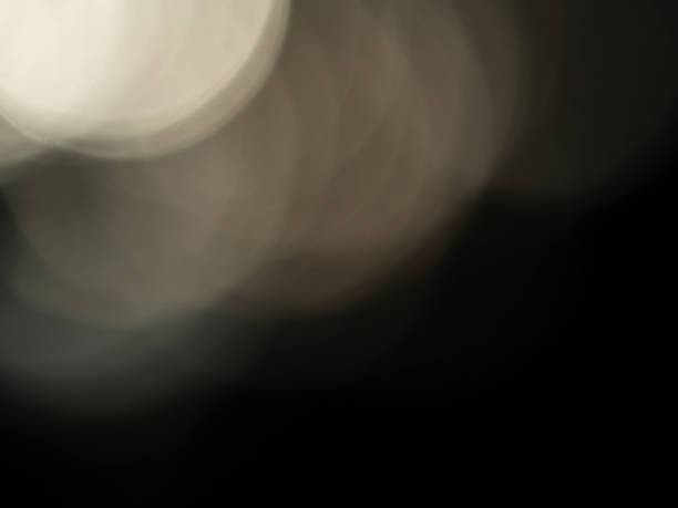 Blurred background of Bokeh lights in the dark