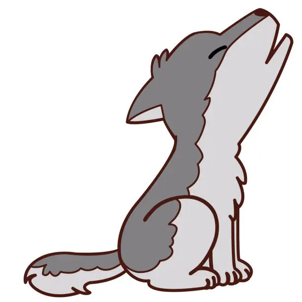Vector illustration of Wolf