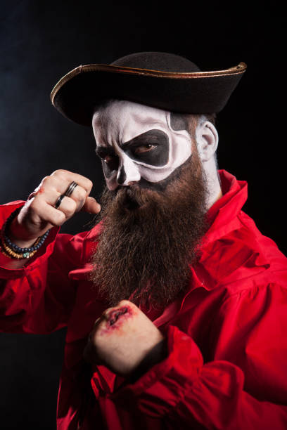 istock Medieval bearded man with pirate costume 1921465498