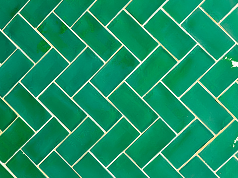 Colourful green bathroom tiles in a sydney residential house home mosaic design NSW Australia