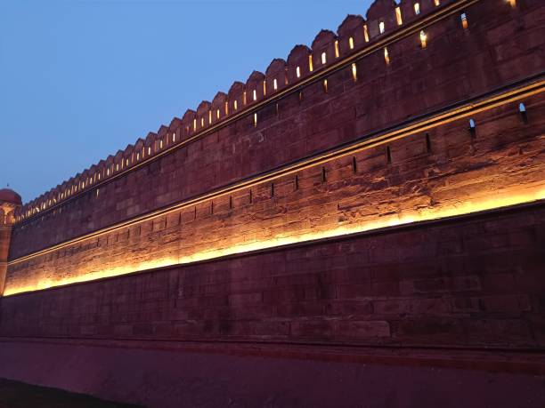 istock Red Fort , Lal Qila wall with selective focus 1921497005