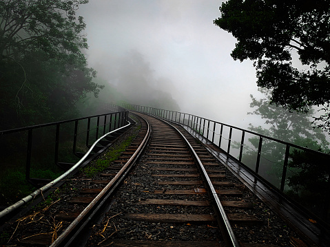A Foggy Railway, Black Bridge Ella,Sri Lanka