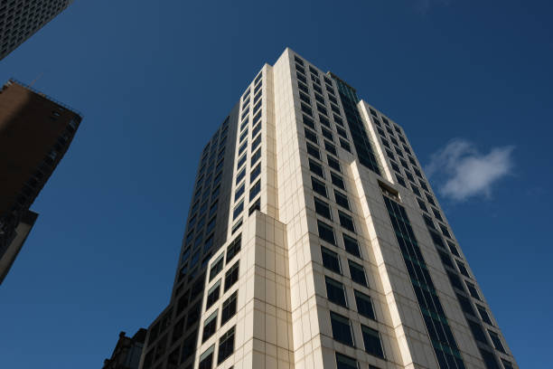 istock Close-up on a tall city office building 1921585079
