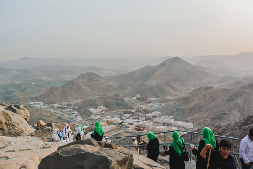 Jabal al-Nour is a mountain near Mecca in the Hejaz region of Saudi Arabia. The mountain houses the grotto or cave of Hira', which holds tremendous significance for Muslims throughout the world.