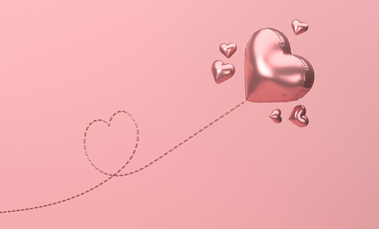 Valentines Day Background With Heart Shape. Love Concept