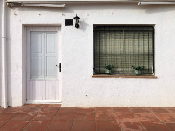 istock Traditional house white facade in mediterranean coast. Girona, Spain 1921683240