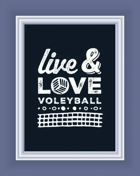 Vector illustration of Volleyball Poster Design