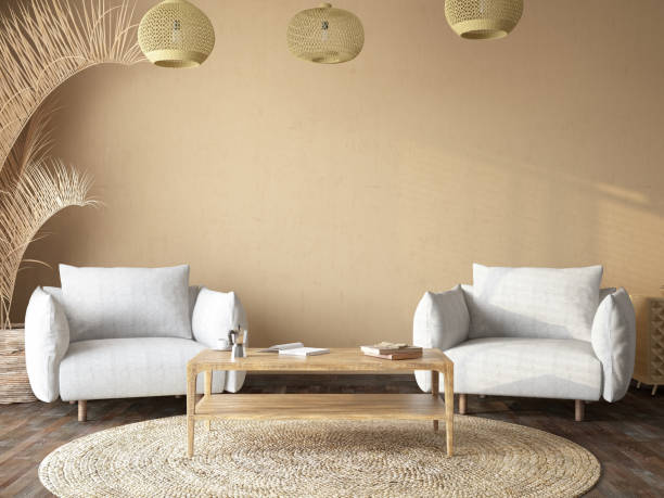 istock Scandinavian Style Cozy Room with Two Armchairs 1921790818