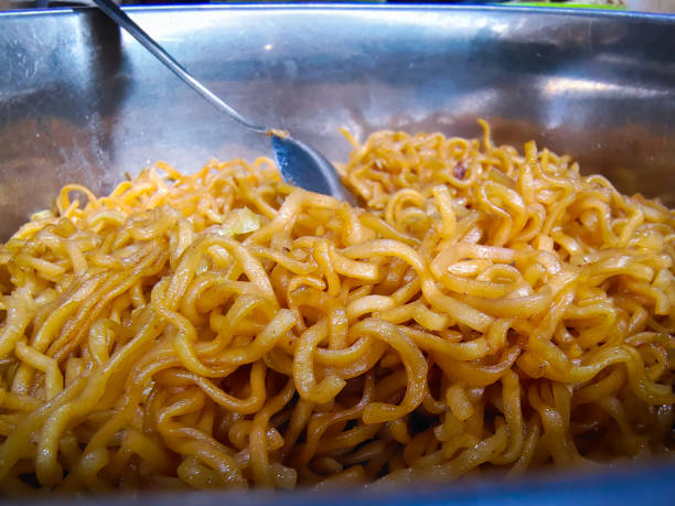 Yakisoba and disposable chopsticks.