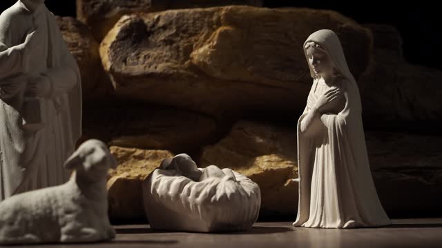 Sculptures The birth of Jesus Christ.