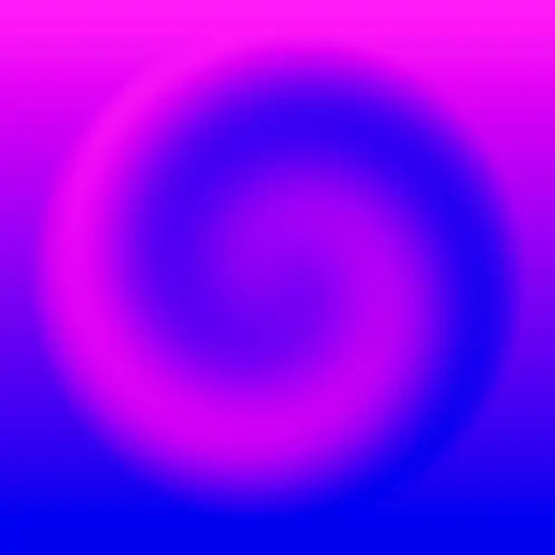 Vector illustration of Purple swirl on an abstract gradient background