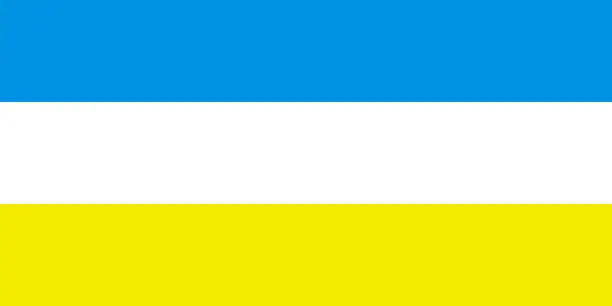 Vector illustration of Flag of Crimean Karaites
