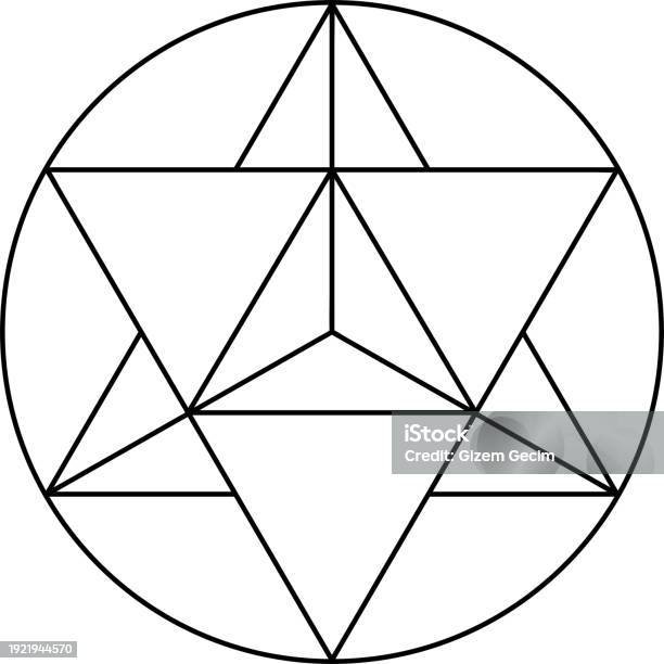 Wektor Merkaba Na Białym Tle Święta Geometria Symbol Merkaby - Stockowe grafiki wektorowe i więcej obrazów Abstrakcja