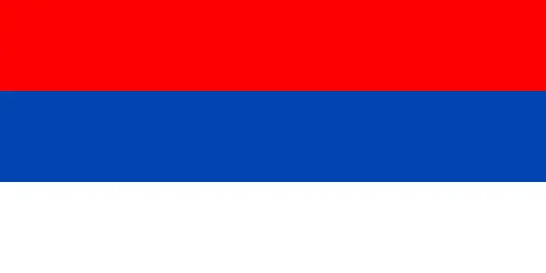 Vector illustration of Flag of the Republika Srpska