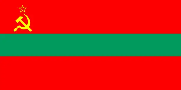 Vector illustration of Flag of Transnistria