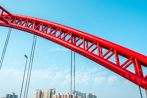 Bridge on the river in shenzhen china