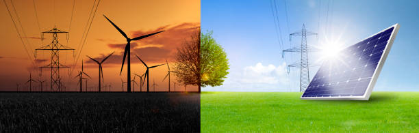 istock Wind power plant versus natural landscape 1922023182