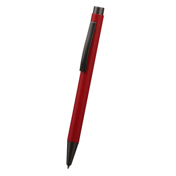 istock Ballpoint pen isolated on white background, elegant pen in red. With clipping path. 1922029621