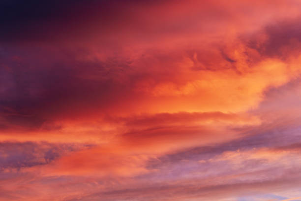 istock Beautiful Evening Sky. Golden clouds 1922045405
