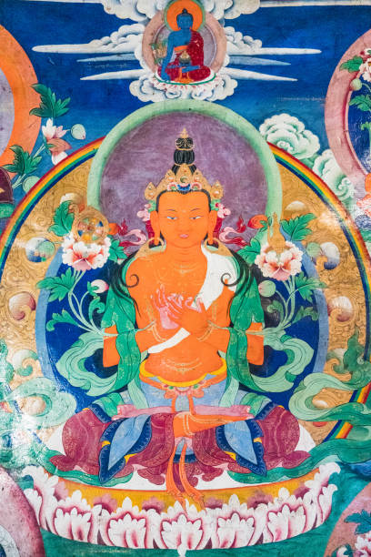 istock Amogasiddhi Buddha, Thangki, Buddhist Art, Tibetan Buddhism 1922048023