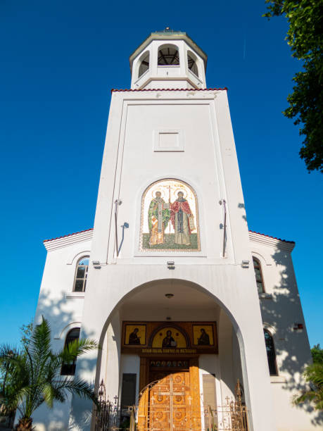 istock White bell tower of church 1922064633