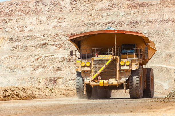 istock Huge large dump truck at an open-pit copper mine in Peru. 1922109713