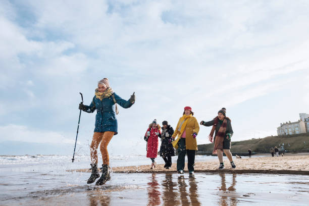 istock Mature Women Having Fun at the Beach 1922134188